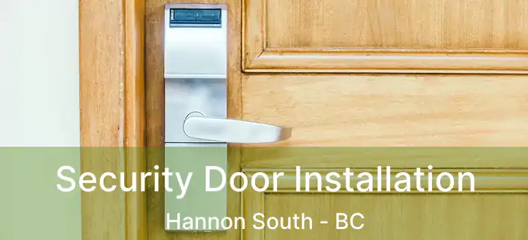  Security Door Installation Hannon South - BC