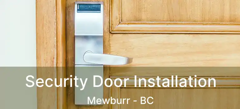 Security Door Installation Mewburr - BC
