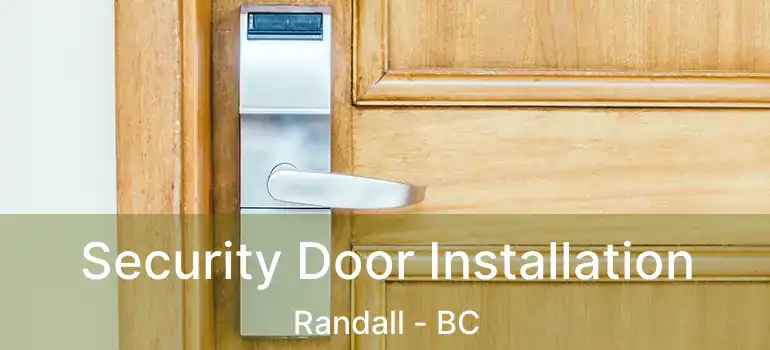  Security Door Installation Randall - BC