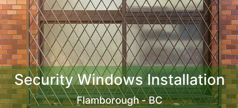  Security Windows Installation Flamborough - BC
