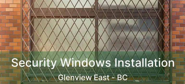  Security Windows Installation Glenview East - BC