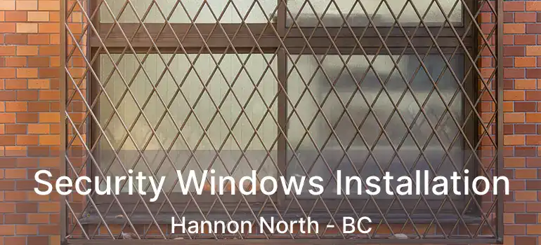  Security Windows Installation Hannon North - BC