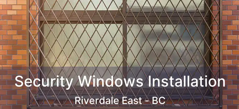  Security Windows Installation Riverdale East - BC