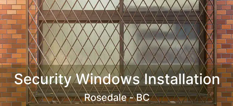  Security Windows Installation Rosedale - BC
