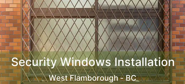  Security Windows Installation West Flamborough - BC