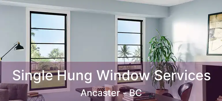  Single Hung Window Services Ancaster - BC