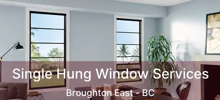  Single Hung Window Services Broughton East - BC