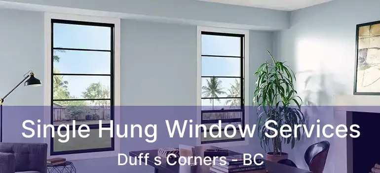  Single Hung Window Services Duff s Corners - BC