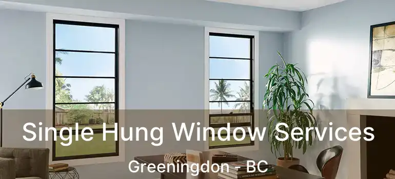  Single Hung Window Services Greeningdon - BC