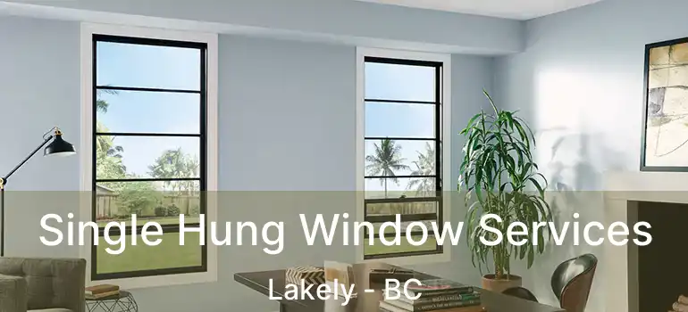  Single Hung Window Services Lakely - BC