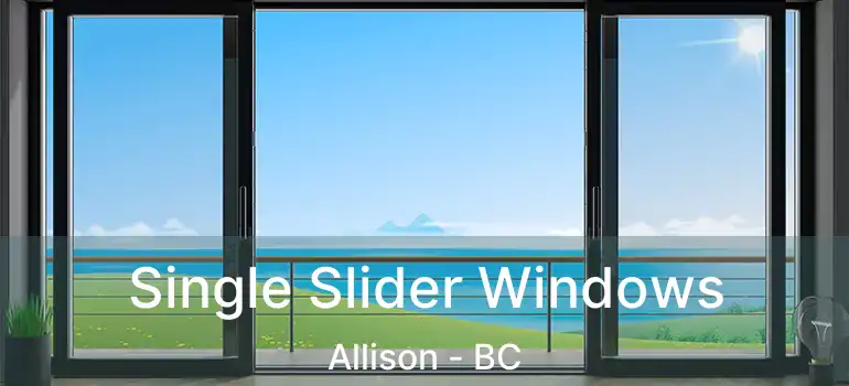  Single Slider Windows Allison - BC