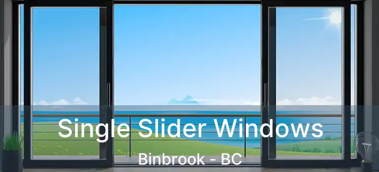  Single Slider Windows Binbrook - BC