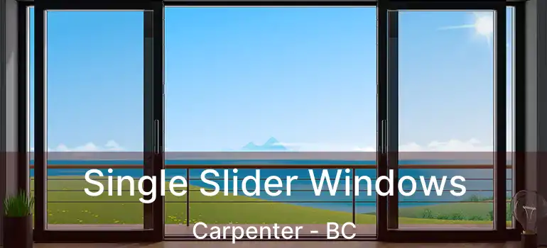  Single Slider Windows Carpenter - BC
