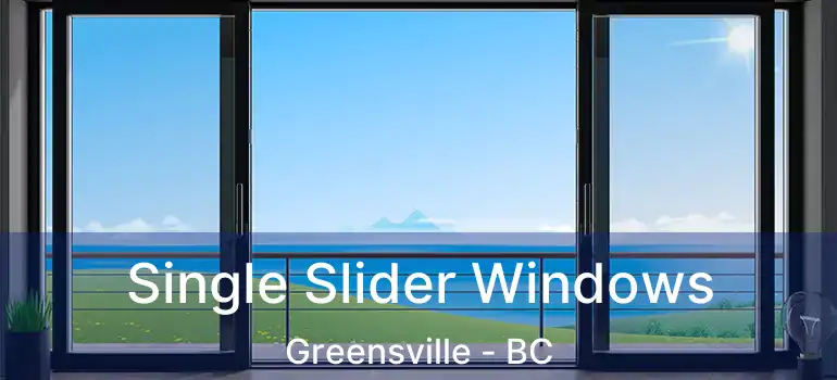  Single Slider Windows Greensville - BC