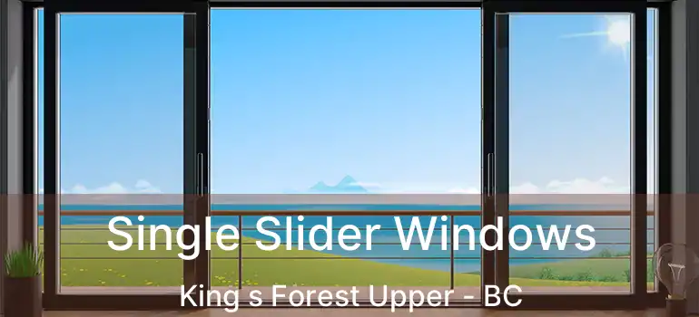  Single Slider Windows King s Forest Upper - BC