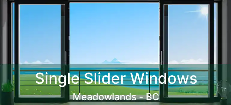  Single Slider Windows Meadowlands - BC