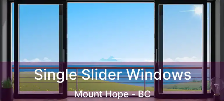  Single Slider Windows Mount Hope - BC