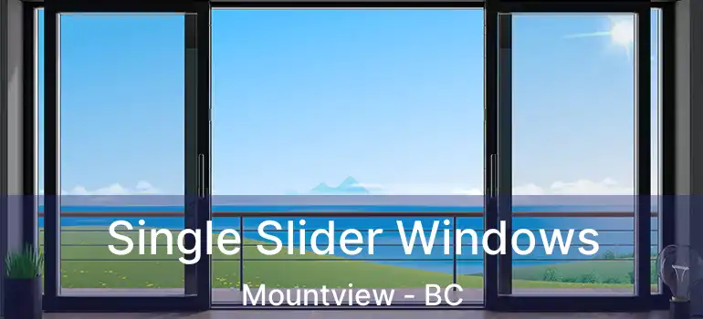  Single Slider Windows Mountview - BC
