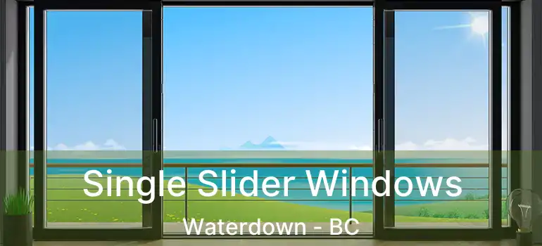  Single Slider Windows Waterdown - BC