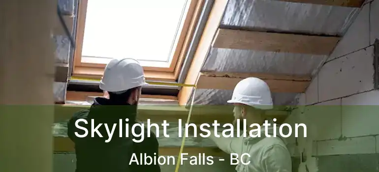  Skylight Installation Albion Falls - BC