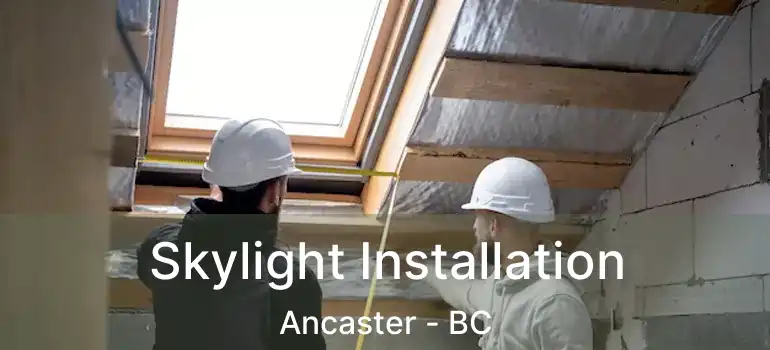  Skylight Installation Ancaster - BC