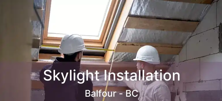  Skylight Installation Balfour - BC
