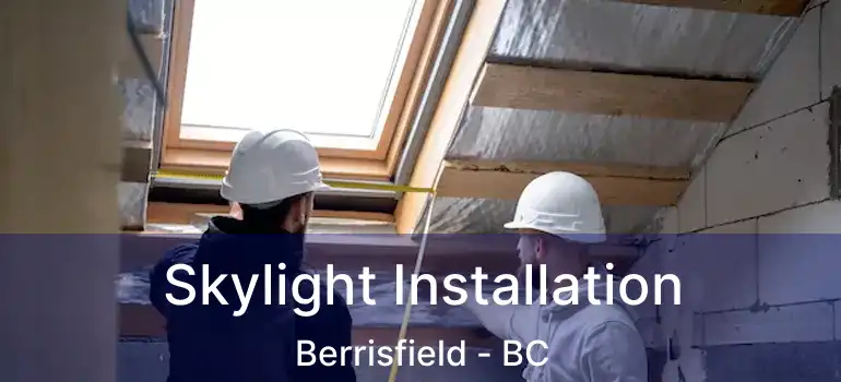  Skylight Installation Berrisfield - BC