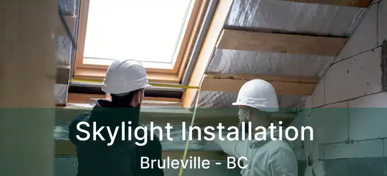  Skylight Installation Bruleville - BC