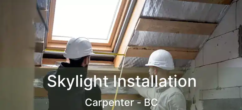  Skylight Installation Carpenter - BC