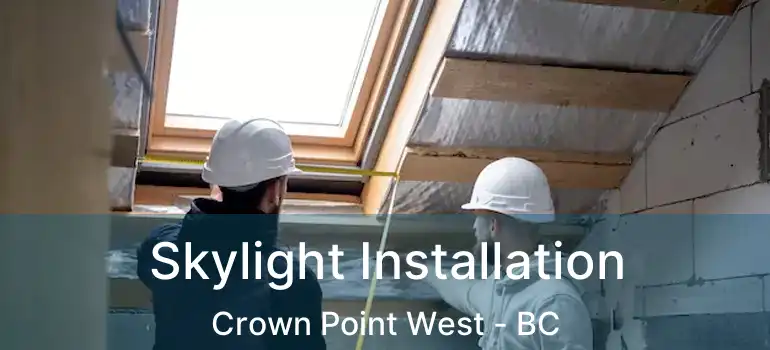  Skylight Installation Crown Point West - BC