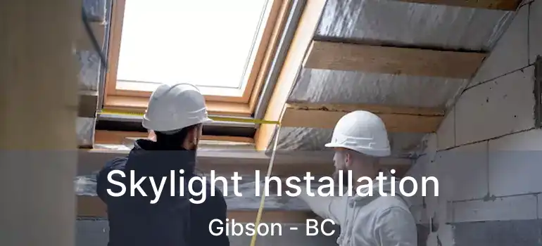  Skylight Installation Gibson - BC