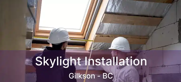  Skylight Installation Gilkson - BC