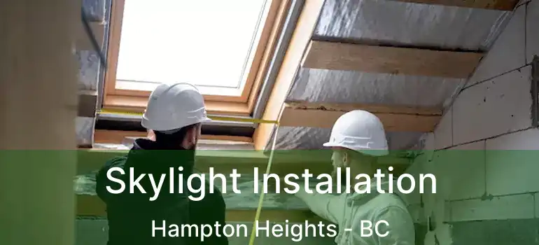 Skylight Installation Hampton Heights - BC