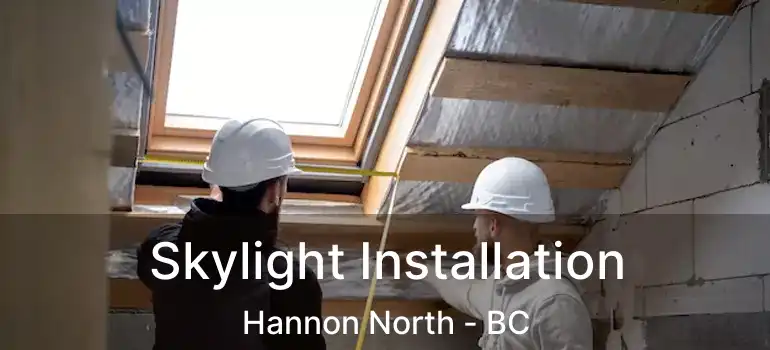  Skylight Installation Hannon North - BC