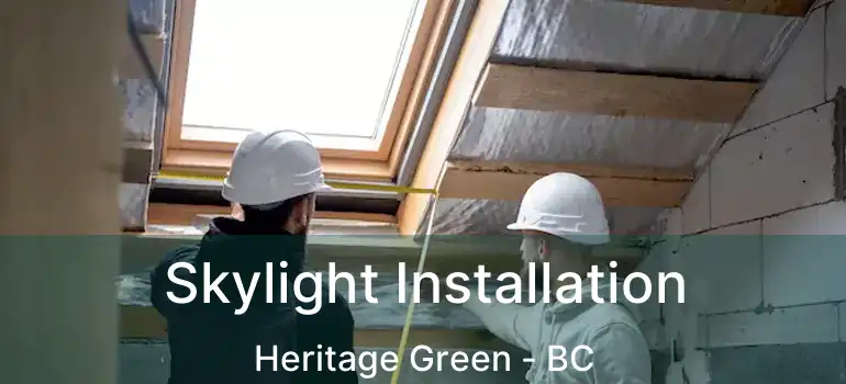  Skylight Installation Heritage Green - BC