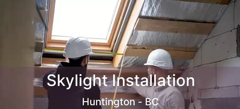  Skylight Installation Huntington - BC