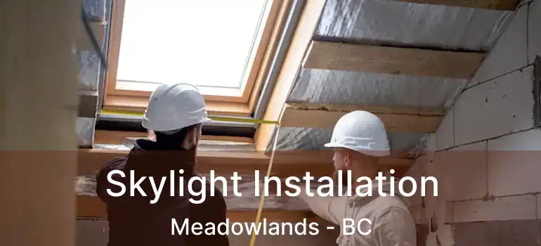  Skylight Installation Meadowlands - BC