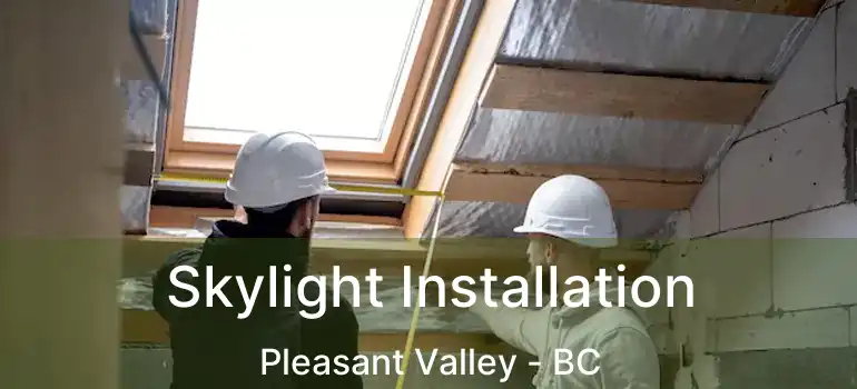  Skylight Installation Pleasant Valley - BC