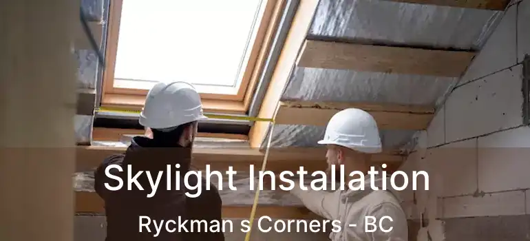  Skylight Installation Ryckman s Corners - BC