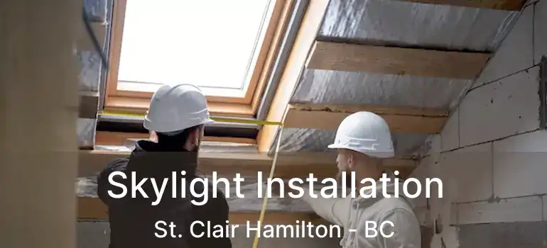  Skylight Installation St. Clair Hamilton - BC