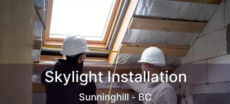  Skylight Installation Sunninghill - BC