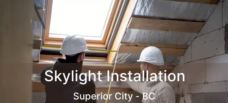  Skylight Installation Superior City - BC