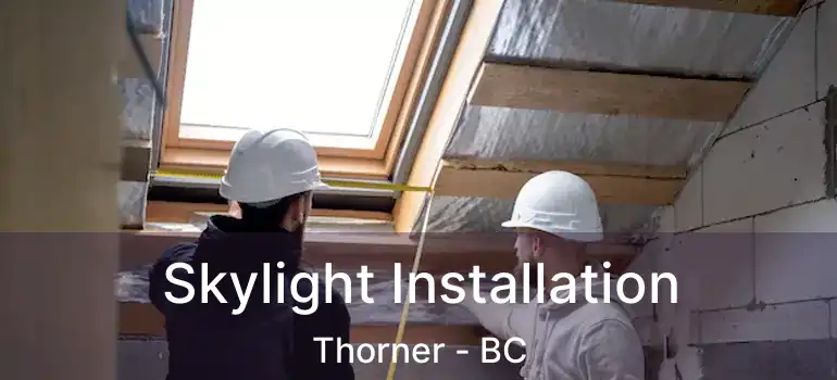  Skylight Installation Thorner - BC