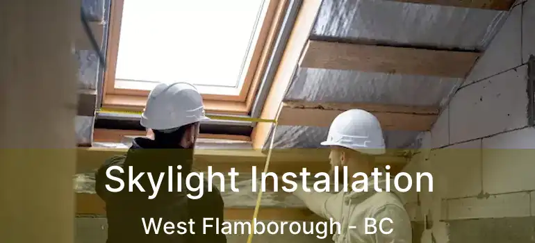  Skylight Installation West Flamborough - BC
