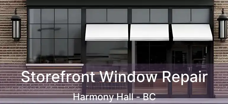  Storefront Window Repair Harmony Hall - BC
