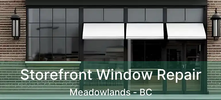  Storefront Window Repair Meadowlands - BC