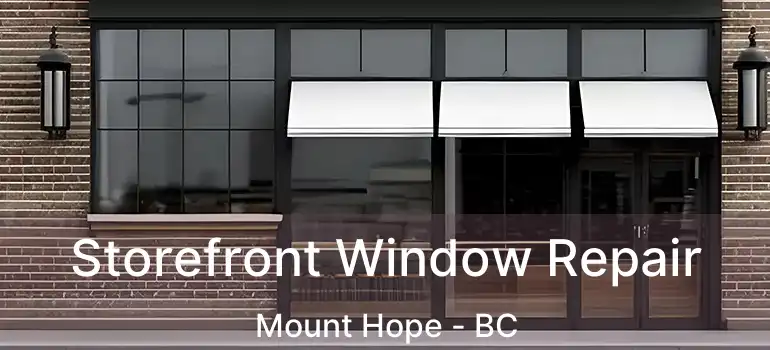  Storefront Window Repair Mount Hope - BC