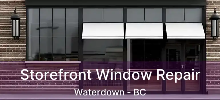  Storefront Window Repair Waterdown - BC