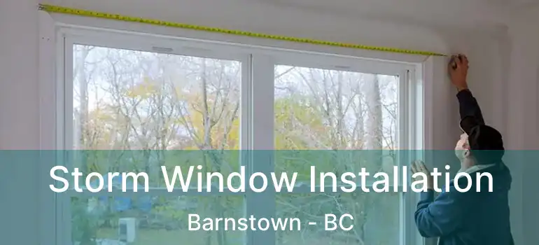  Storm Window Installation Barnstown - BC