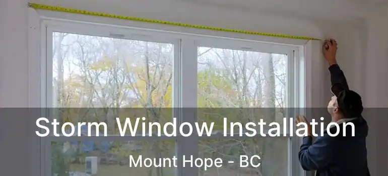  Storm Window Installation Mount Hope - BC